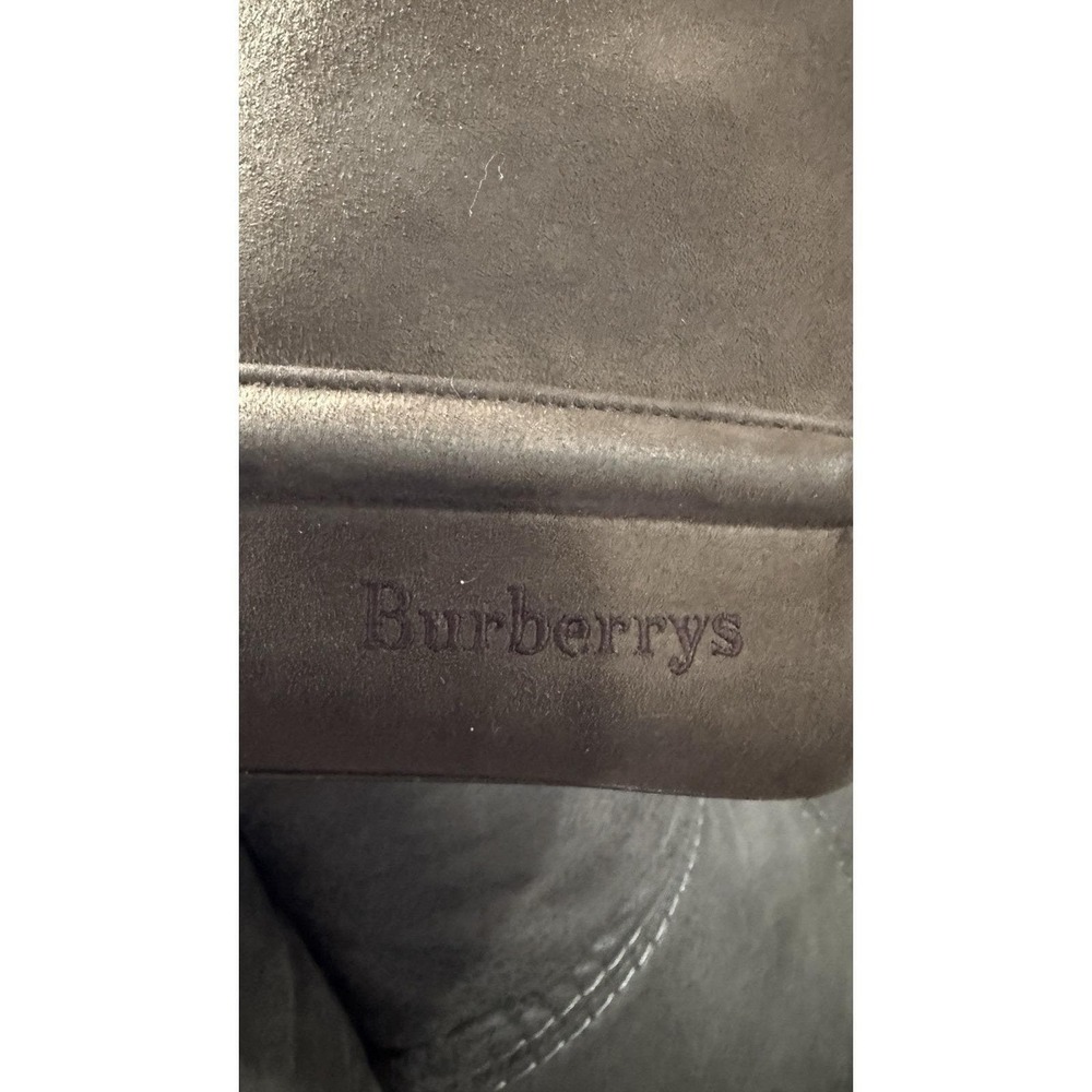 Vintage BURBERRY Hand bag Brown Leather & Suede Authentic Purse With COA - Picture 12 of 13